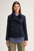 Baumwollmix-Jersey-Caban-Jacke