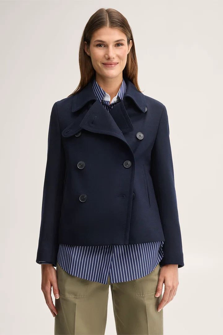 Baumwollmix-Jersey-Caban-Jacke