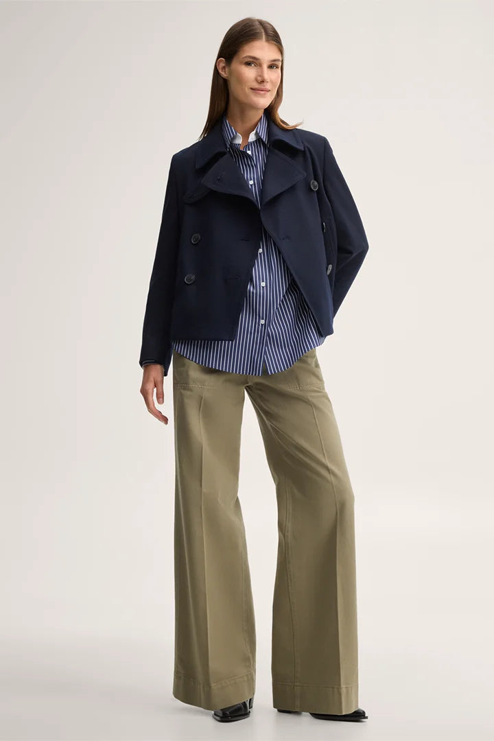 Baumwollmix-Jersey-Caban-Jacke