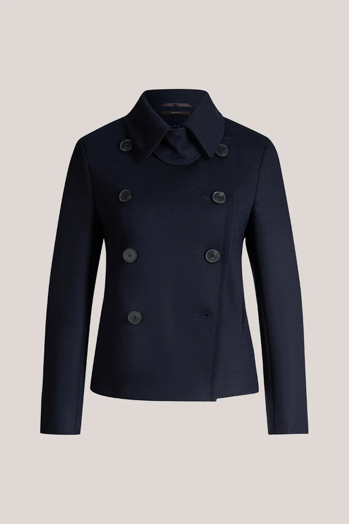Baumwollmix-Jersey-Caban-Jacke