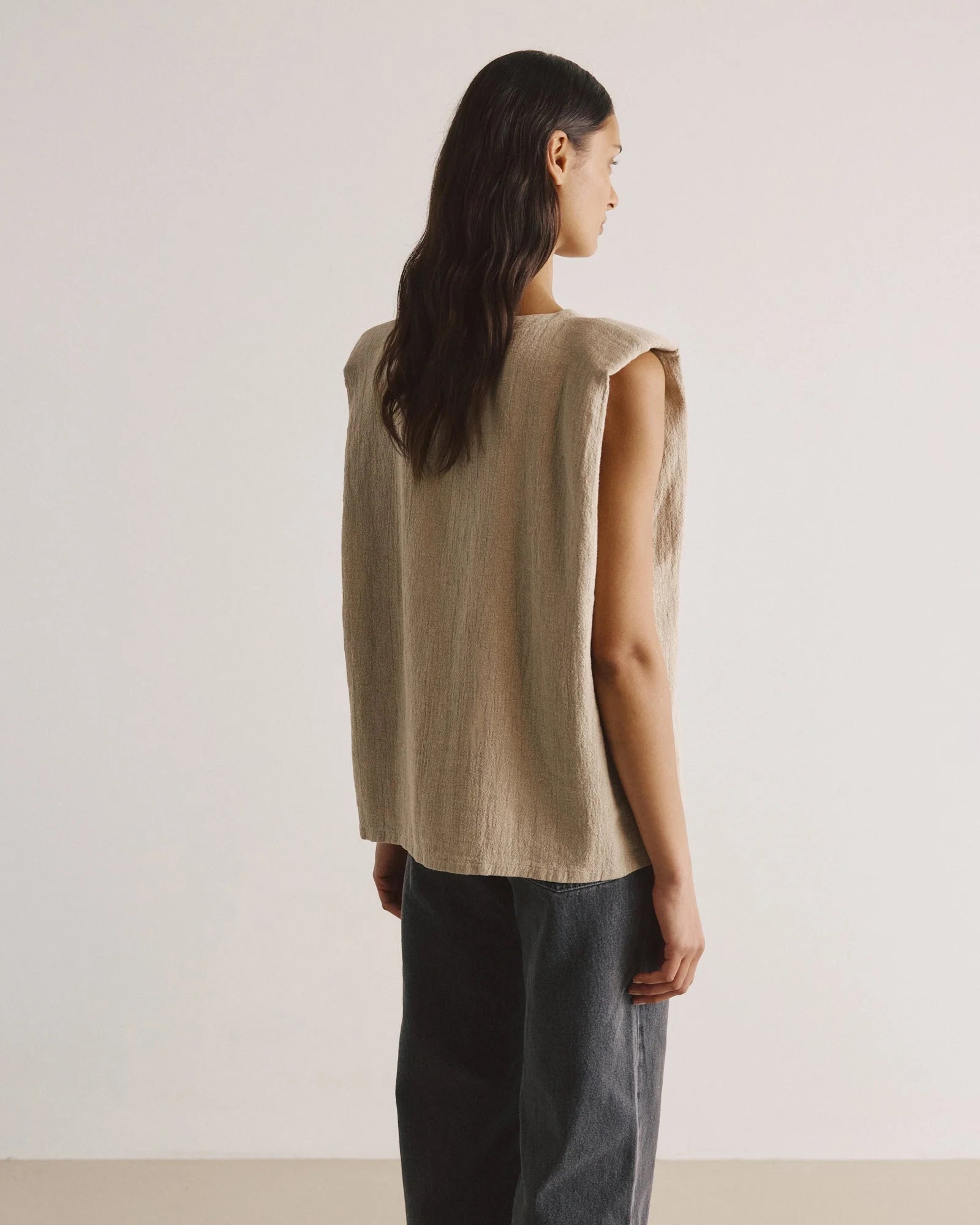 Top DEBBIE linen