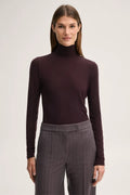 Rollkragen-Shirt Wollstretch