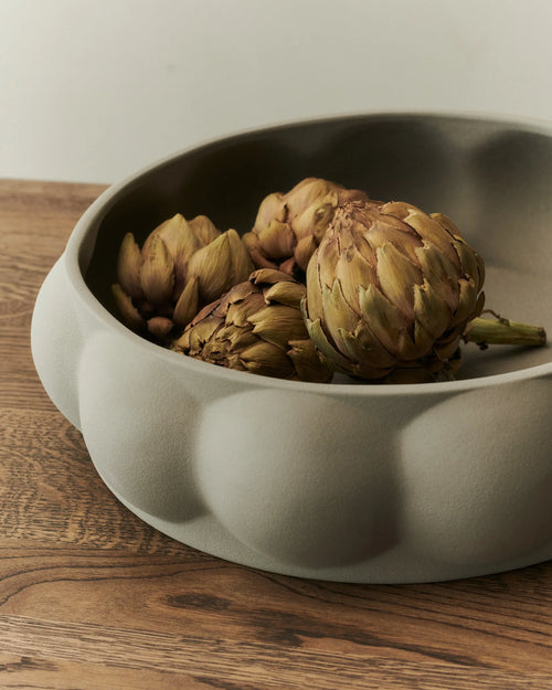 BALLOON TRAY 07 CERAMIC SANDED GREY